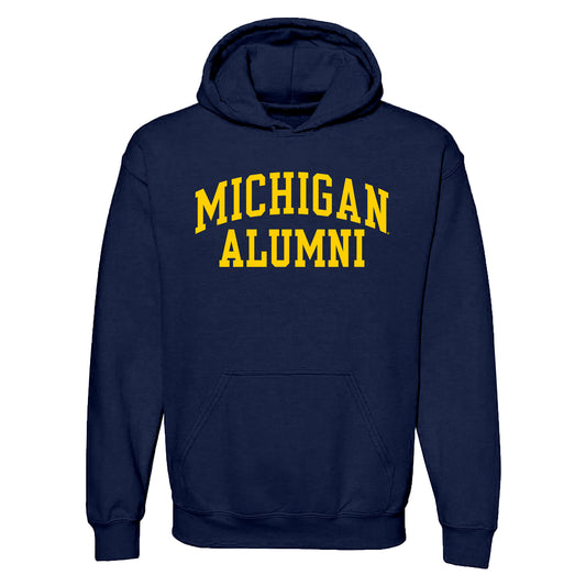 Michigan Wolverines Navy Alumni Hoodie