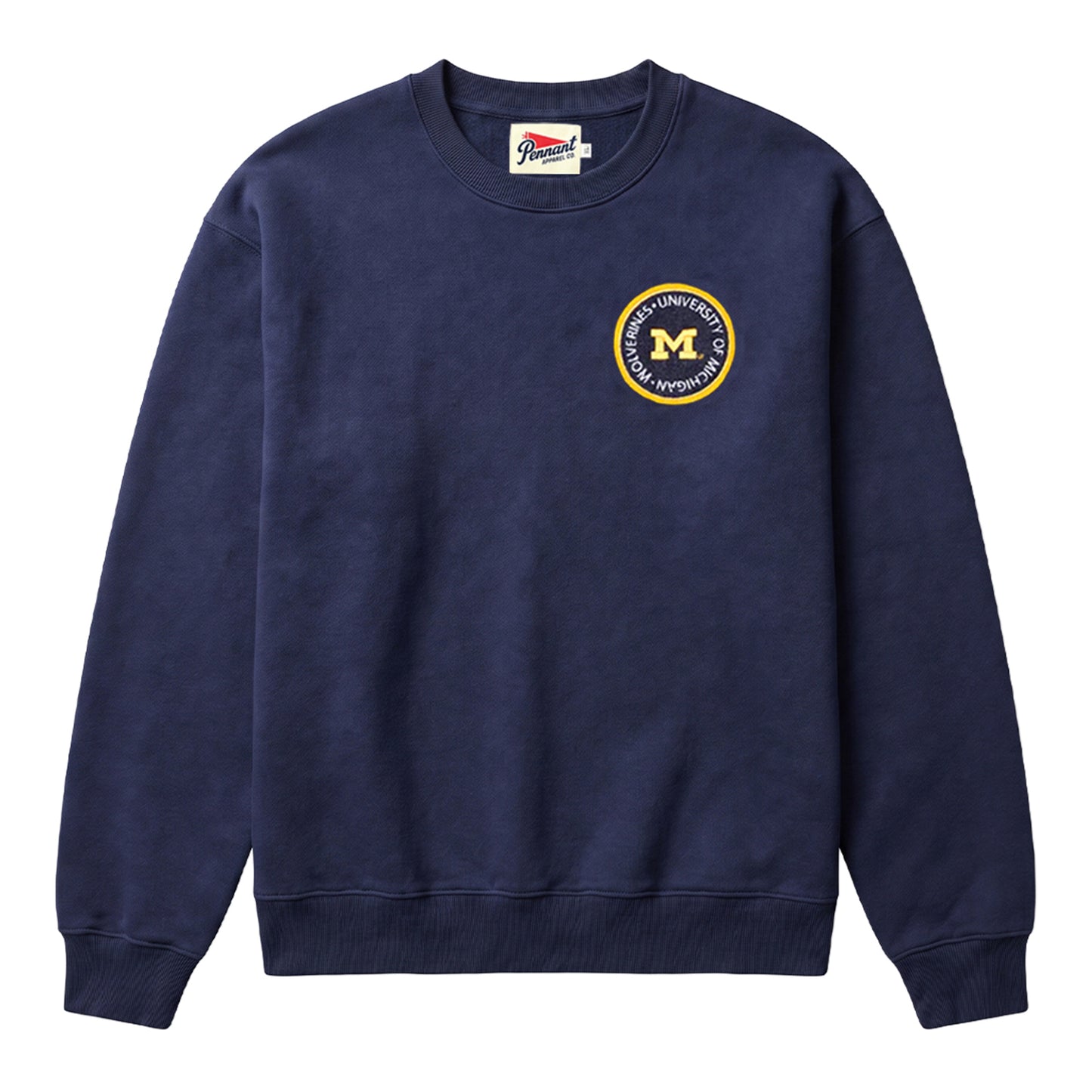 Michigan Wolverines Navy Heritage Crewneck