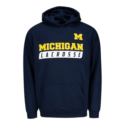 Michigan Wolverines Lacrosse Wordmark Hoodie