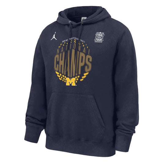 Michigan Wolverines Men's Basketball National Champions Locker Room Hoodie