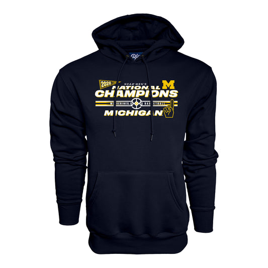 Michigan Wolverines Men's Basketball National Champions Bracket Hoodie