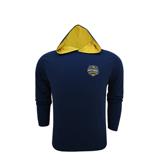 Michigan Wolverines Men's Basketball National Champions Gold Lined Hoodie