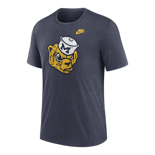 Michigan Wolverines Nike Blue Legacy Alternate Logo T-Shirt - Front View