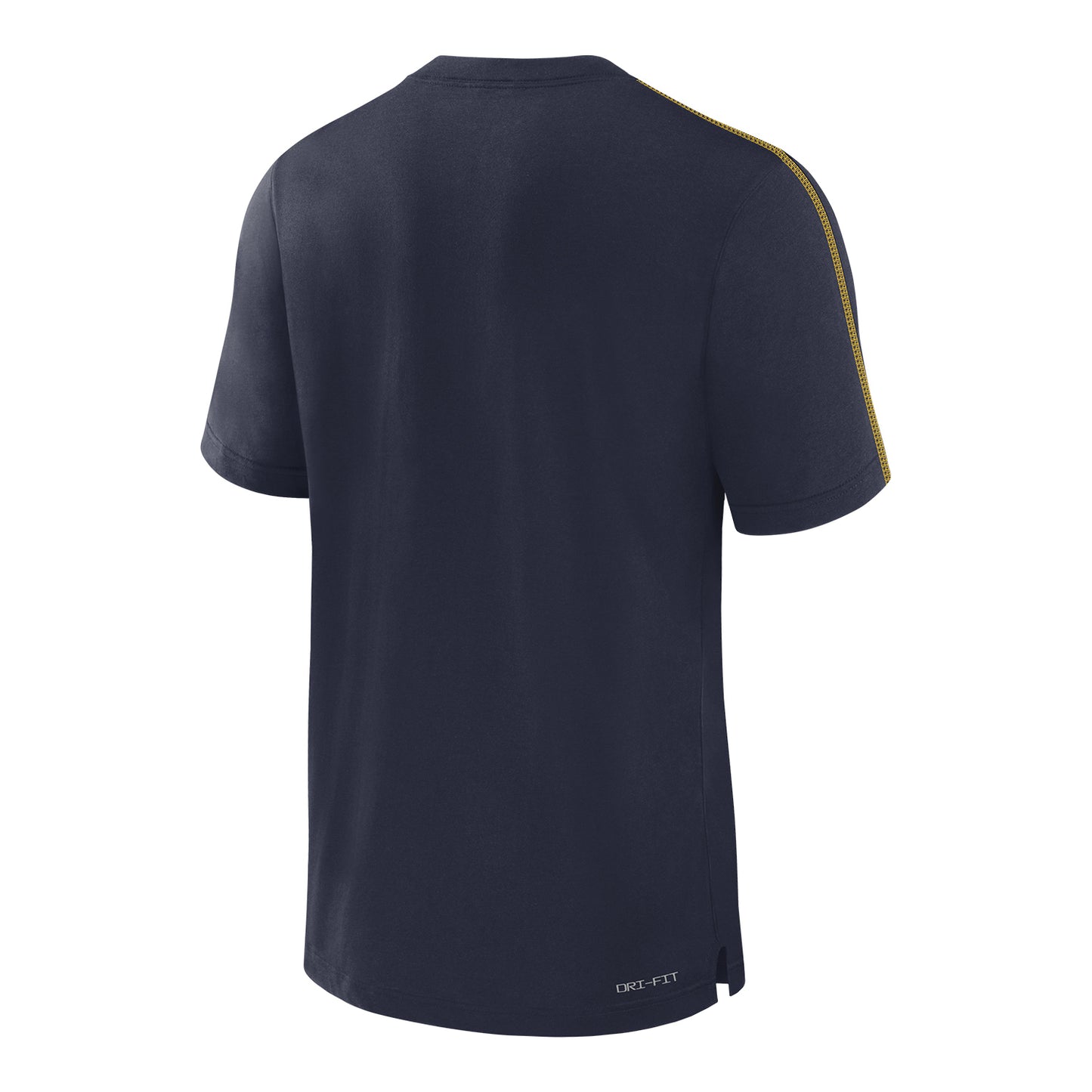 Michigan Wolverines Jordan Blue 24/25 Sideline Player Tri-Blend T-Shirt - Back View