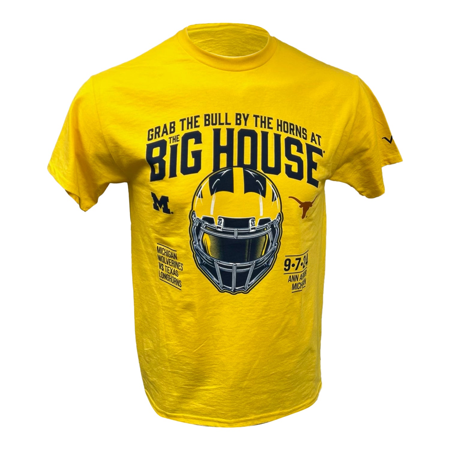 Michigan Wolverines vs. Texas Matchup Tee - Front View