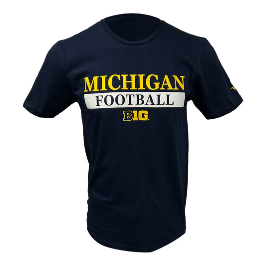 Valiant University of Michigan Football Navy T-Shirt