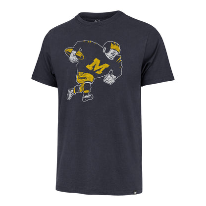 Michigan Wolverines Blue '47 Brand Player Graphic T-Shirt - Front View