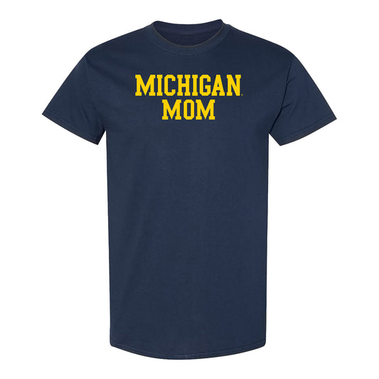 University of Michigan Mom Navy Tee - Front View