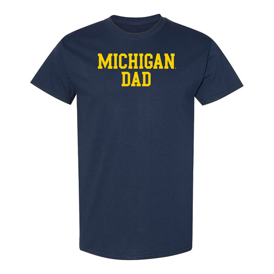 University of Michigan Dad Navy Tee - Front View