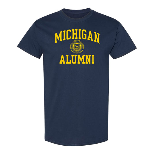 University of Michigan Alumni Navy Sport Tee - Front View