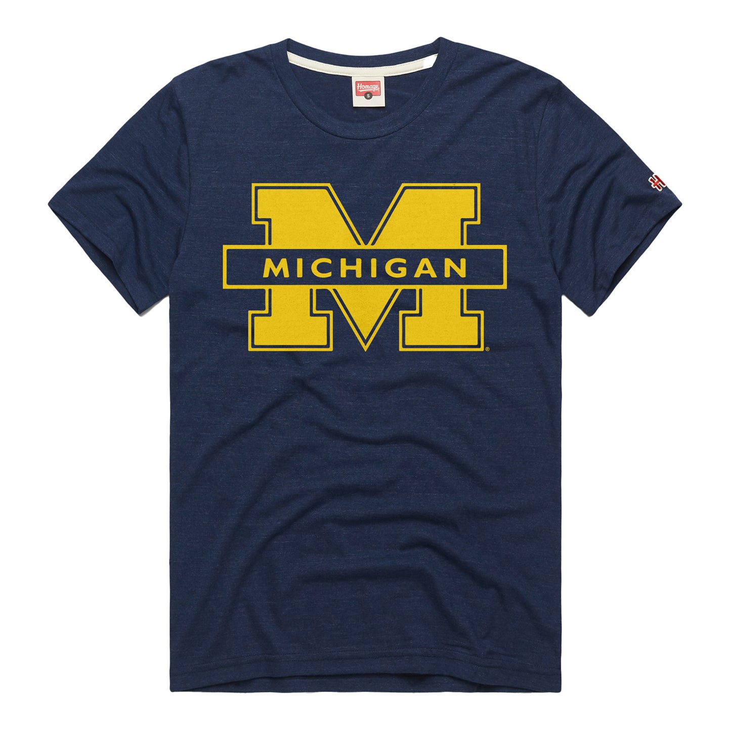 Homage University of Michigan '96 Retro Logo T-Shirt - Front View