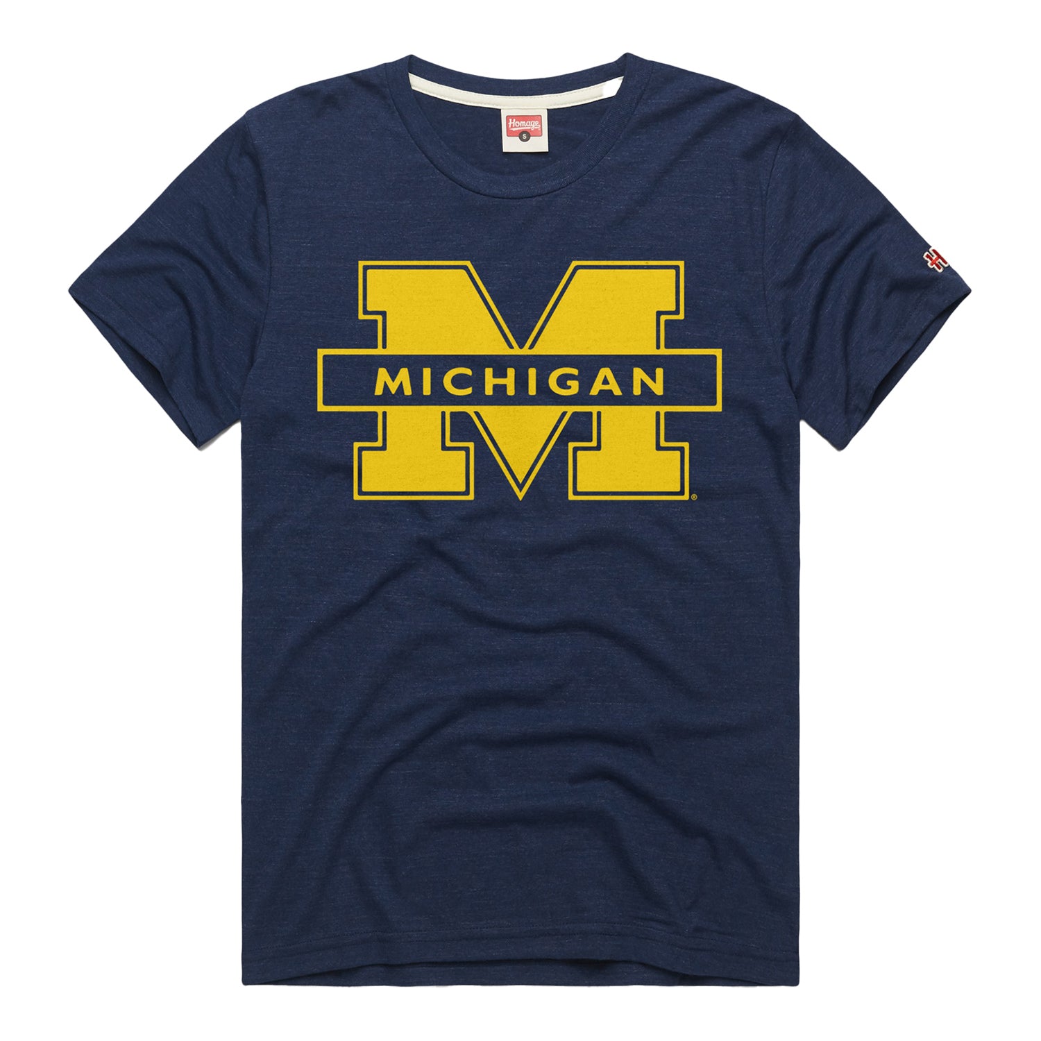 Homage University of Michigan '96 Retro Logo T-Shirt - Front View