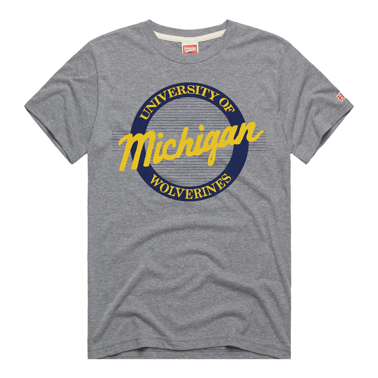 Homage University of Michigan Script T-Shirt - Front View