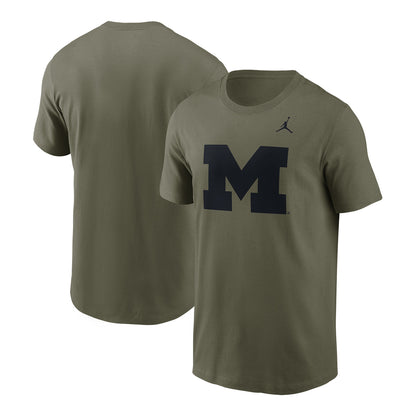 Michigan Wolverines Jordan Military Dri-Fit Tee - Multi View