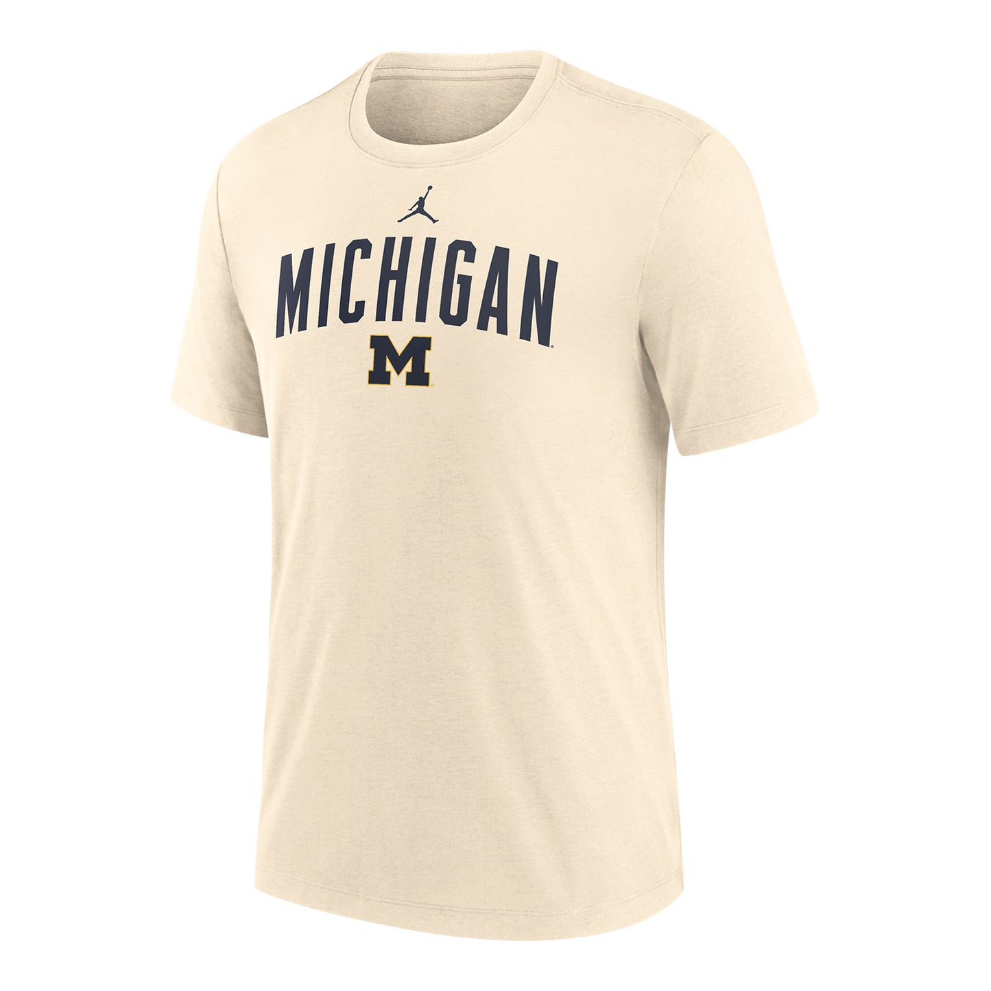 Michigan Wolverines Jordan Triblend Primary T-Shirt - Front View