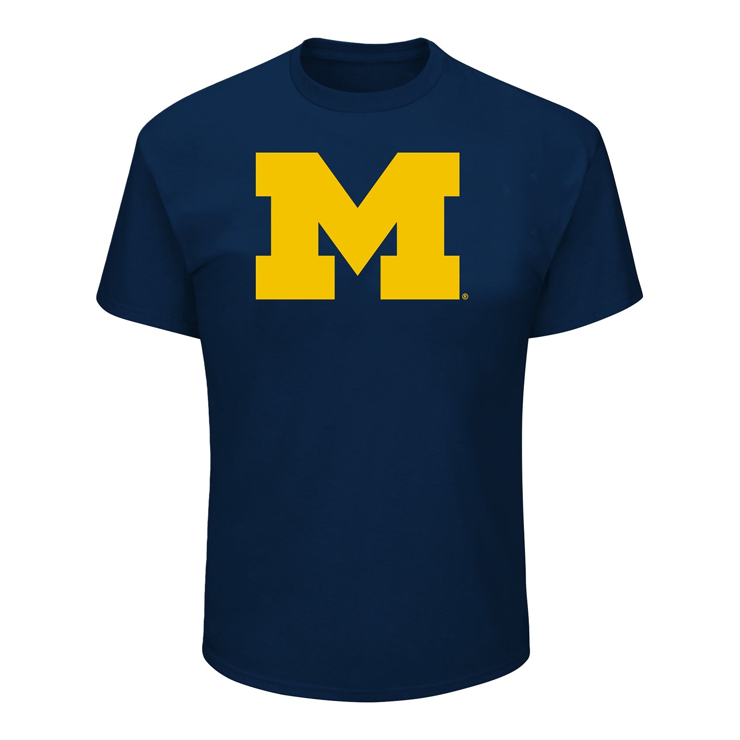 Michigan Wolverines Profile Blue Big & Tall Primary Logo T-Shirt - Front View