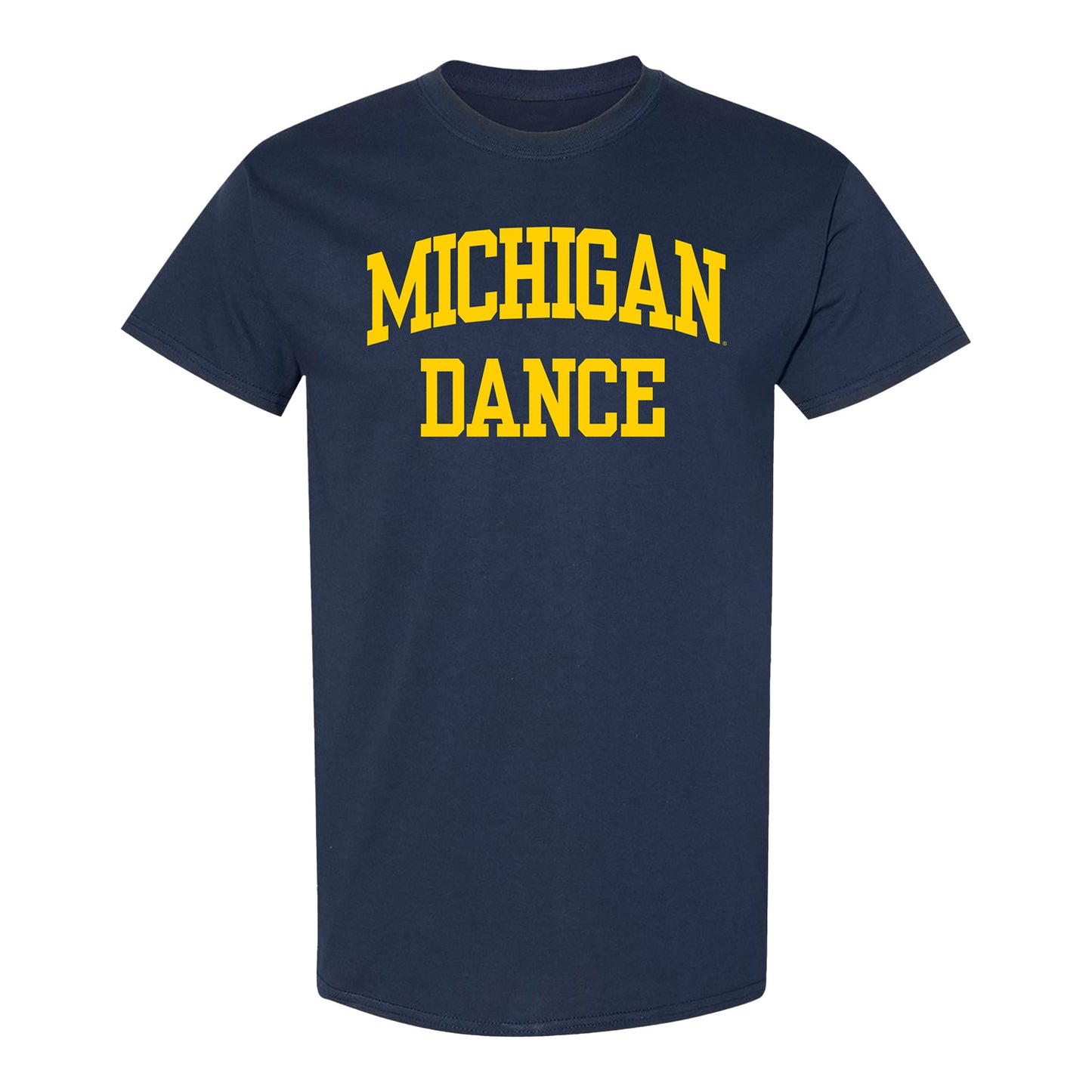 Michigan Wolverines Dance Navy T-Shirt - Front View