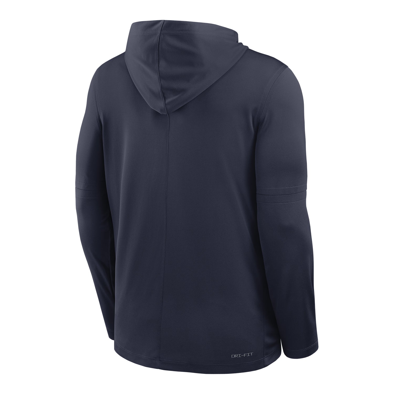Michigan Wolverines Long Sleeve Navy Hooded Tee - Back View