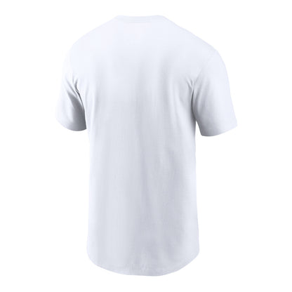 Michigan Wolverines Nike Jordan Jumpman White T-Shirt - Back View