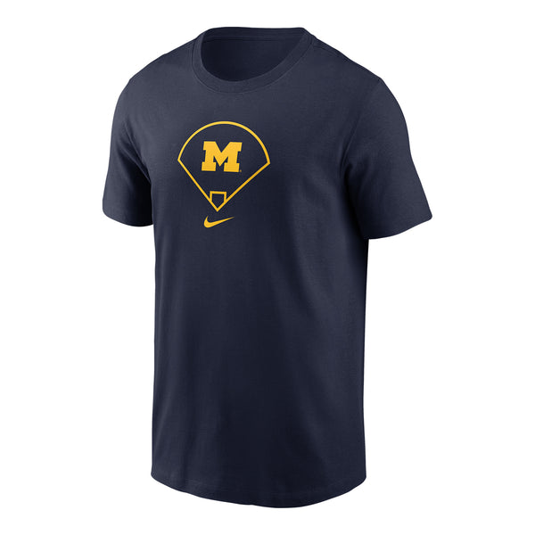 【NIKE】Michigan Wolverines Campus Block Velocity T-Shirt Michigan State Spartans Campus Center Block Velocity Men's