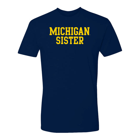 University of Michigan Sister Navy Tee - Front View