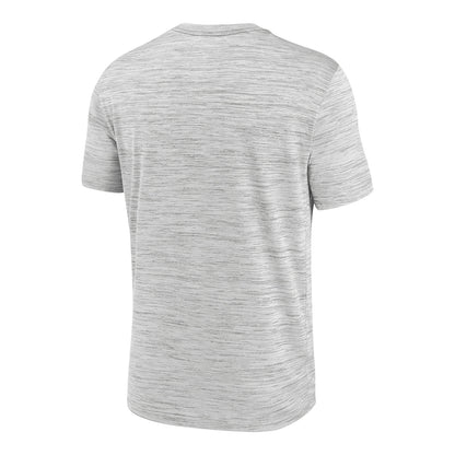Michigan Wolverines Jordan Gray Wordmark Short Sleeve Tee - Back View