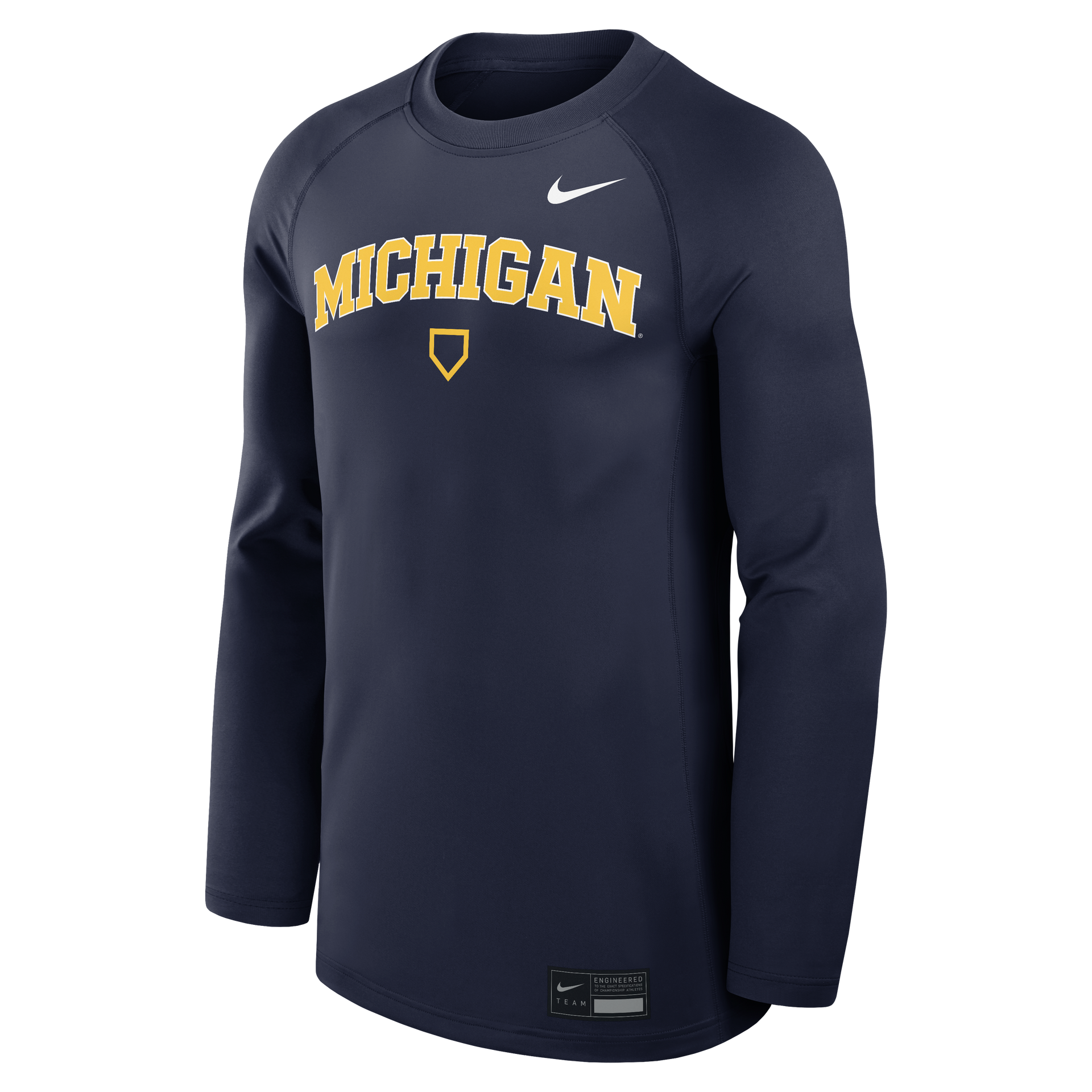 Michigan Wolverines Home Plate Navy Long Sleeve – The M Den Shop
