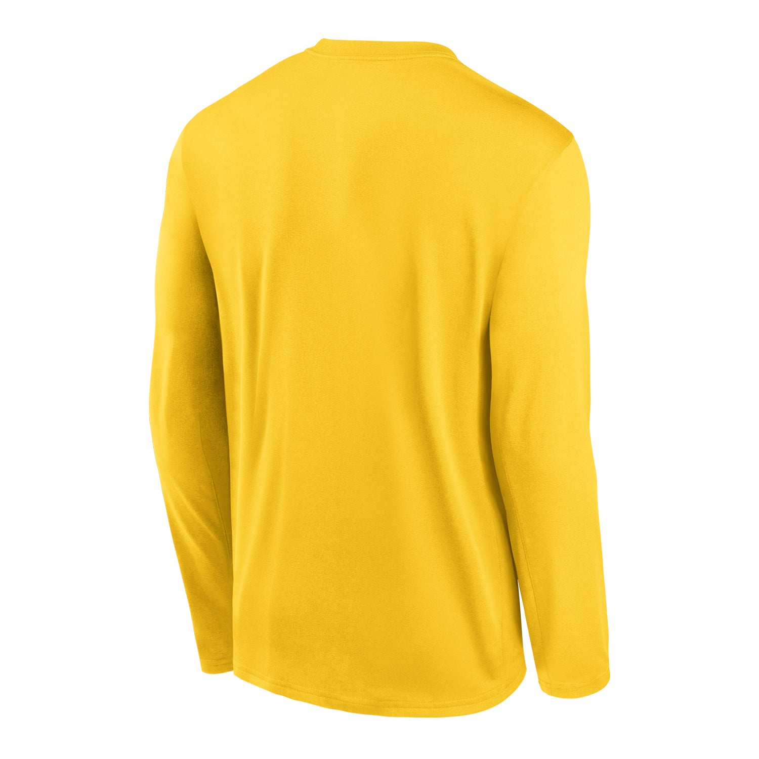 Michigan Wolverines Jordan Brand Basketball Maize Dri-FIT Shooting Long Sleeve T-Shirt - Back View
