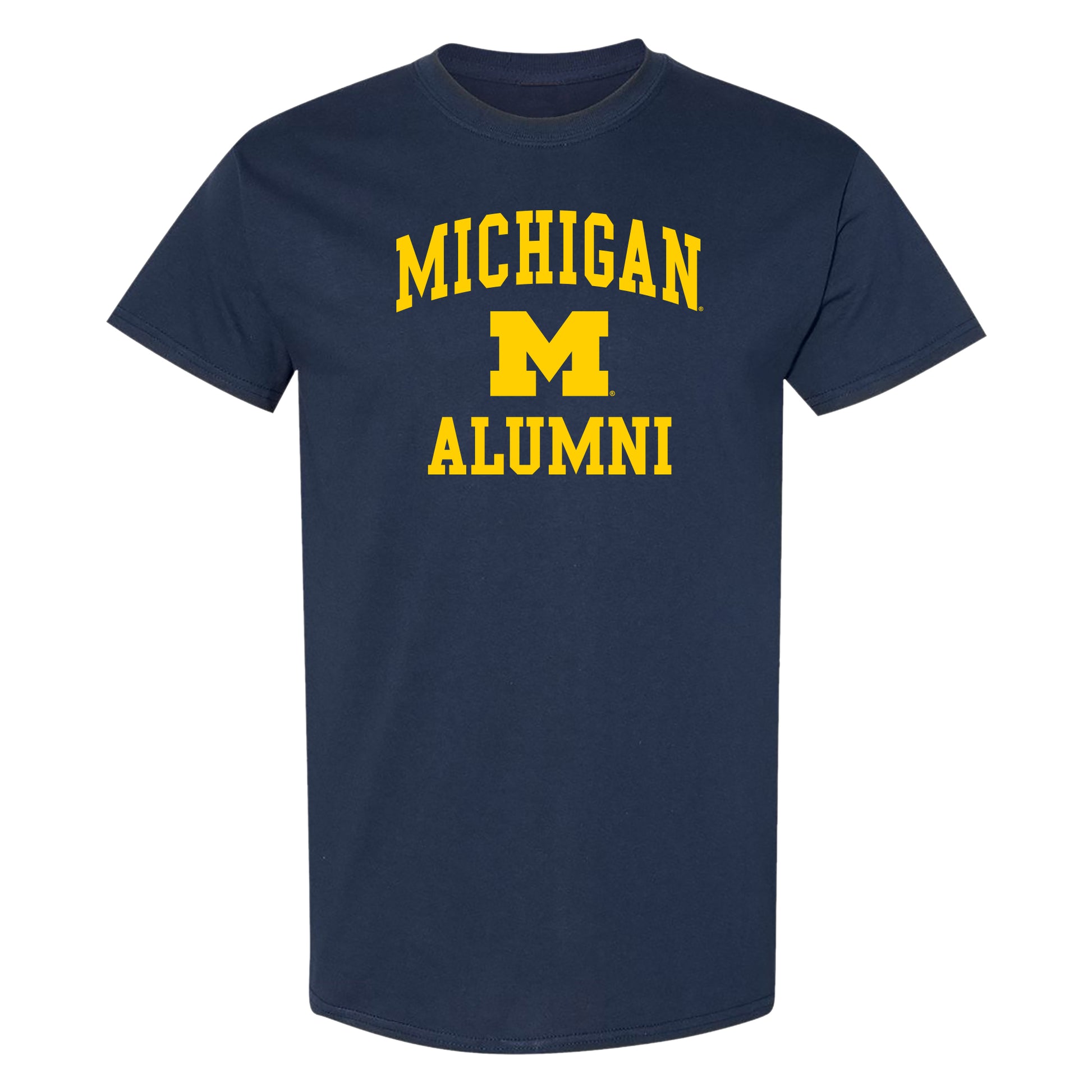 Michigan Wolverines Navy Alumni T-Shirt - Front View