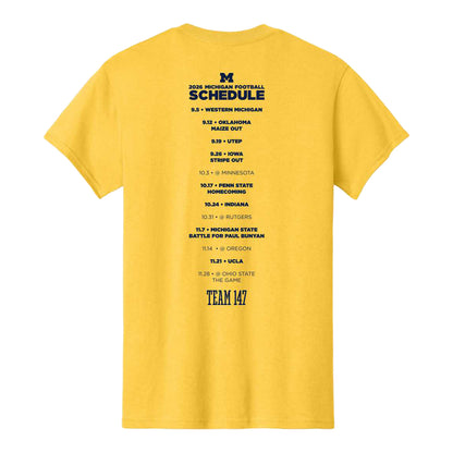 Michigan Wolverines 2026 Football Schedule T-Shirt
