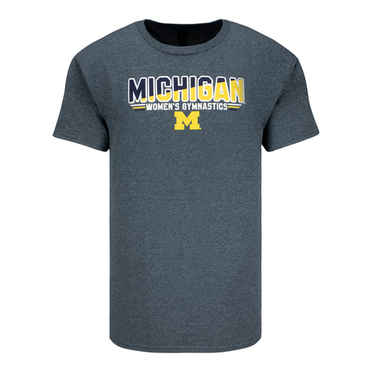 Michigan Wolverines Women's Gymnastics Wordmark Tee
