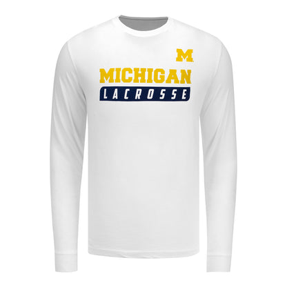 Michigan Wolverines Lacrosse Long Sleeve Tee