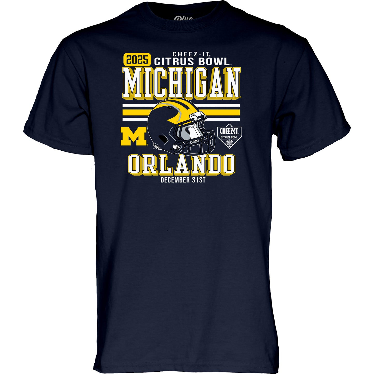 Michigan Wolverines Football Cheez-It Citrus Bowl T-Shirt - Front View