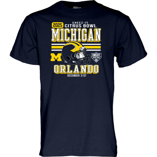 Michigan Wolverines Football Cheez-It Citrus Bowl T-Shirt - Front View