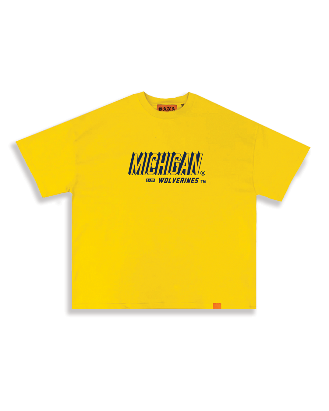 Michigan Wolverines Men's Basketball National Champions Yellow "Go Blue" T-Shirt - Front View