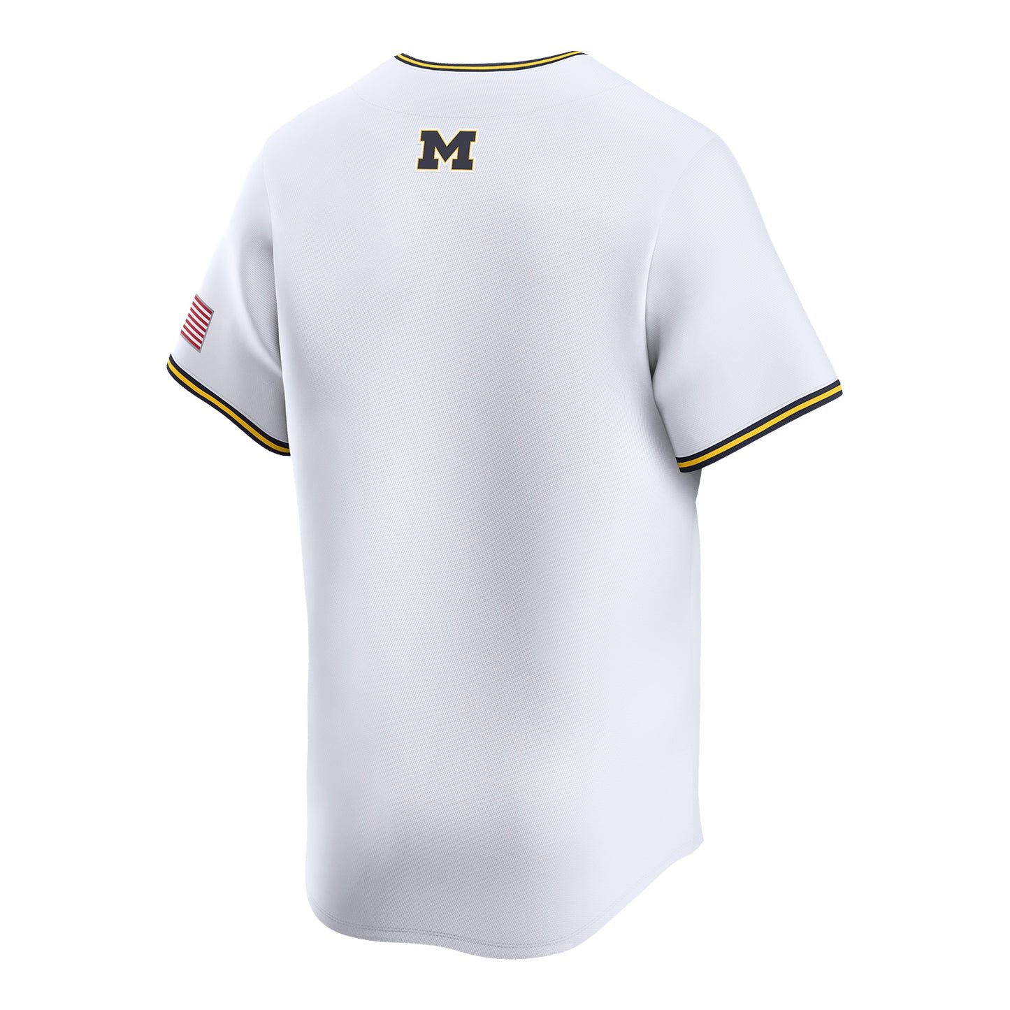 Michigan Wolverines Nike Script Baseball Jersey - Back View