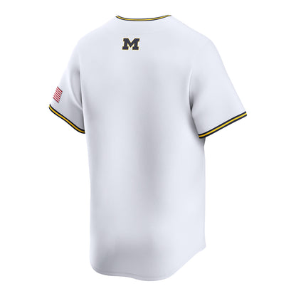 Michigan Wolverines Nike Script Baseball Jersey - Back View