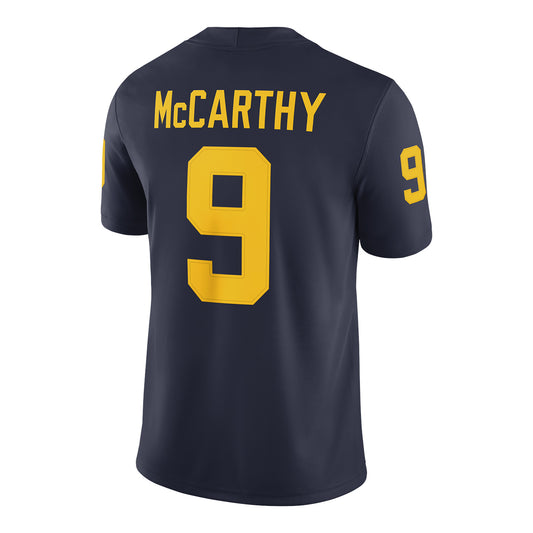 Michigan Wolverines Jordan Football #9 JJ McCarthy Blue Jersey