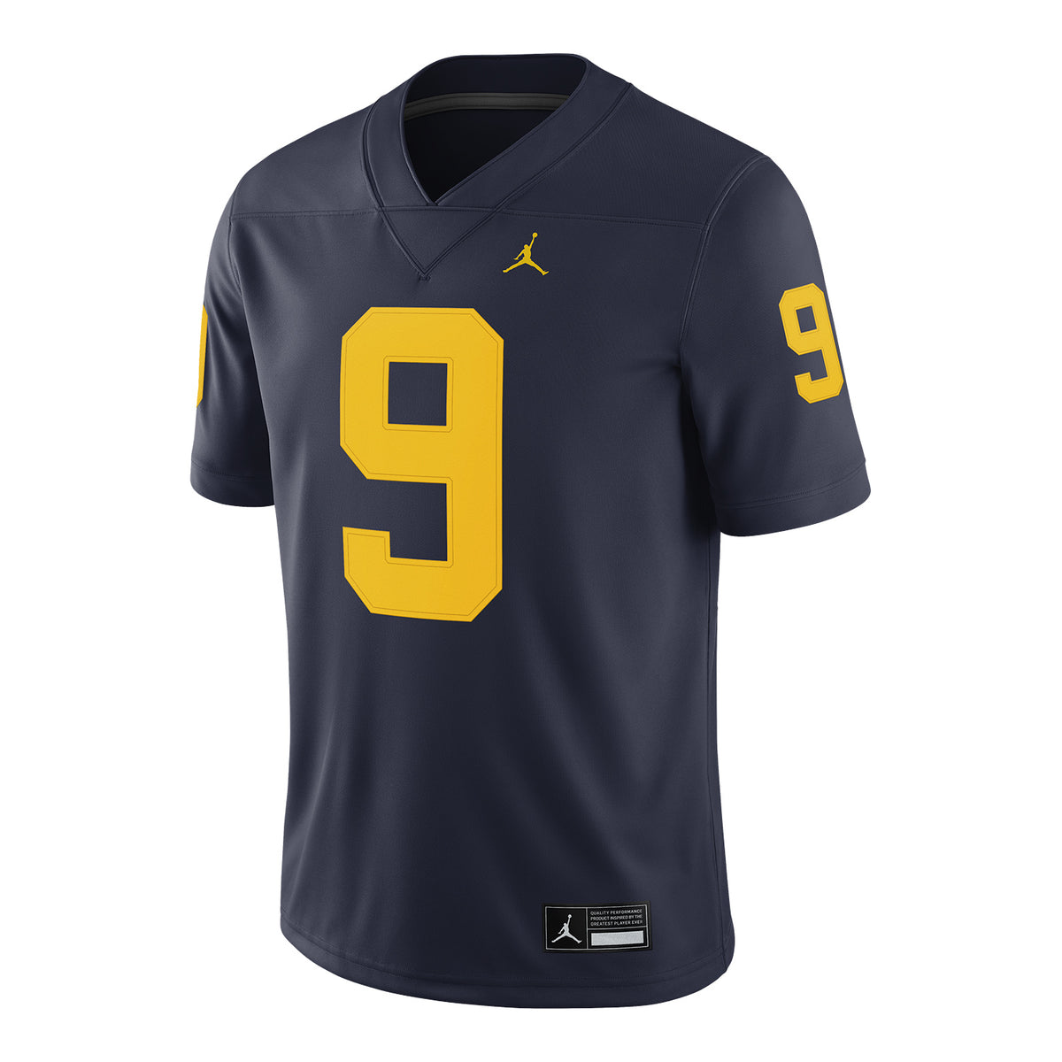 Michigan Wolverines Jordan Football #9 JJ McCarthy Blue Jersey