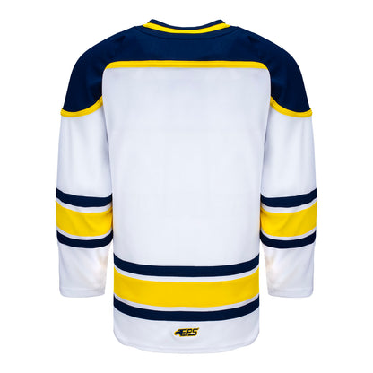 Michigan Wolverines Exclusive Pro Sports Men's Replica Block M White Hockey Jersey