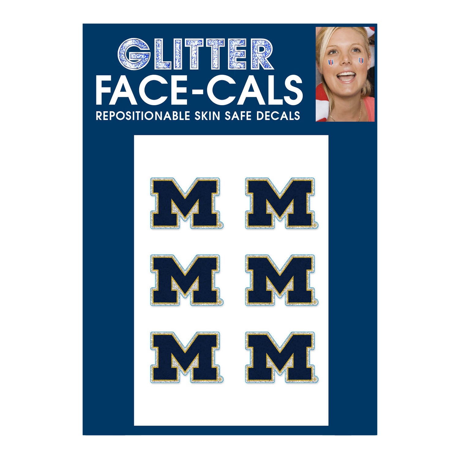 Wincraft Multi Glitter 3 X 5 Face Cals - Front View