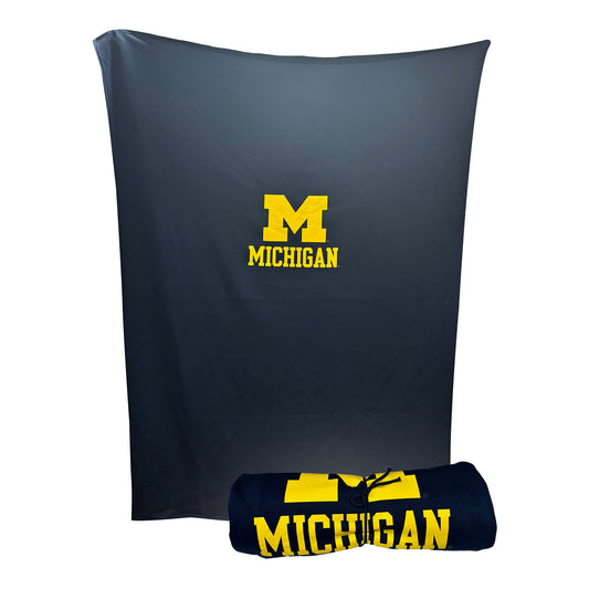 Valiant Michigan Wolverines Oversized Sweatshirt Blanket - Main View