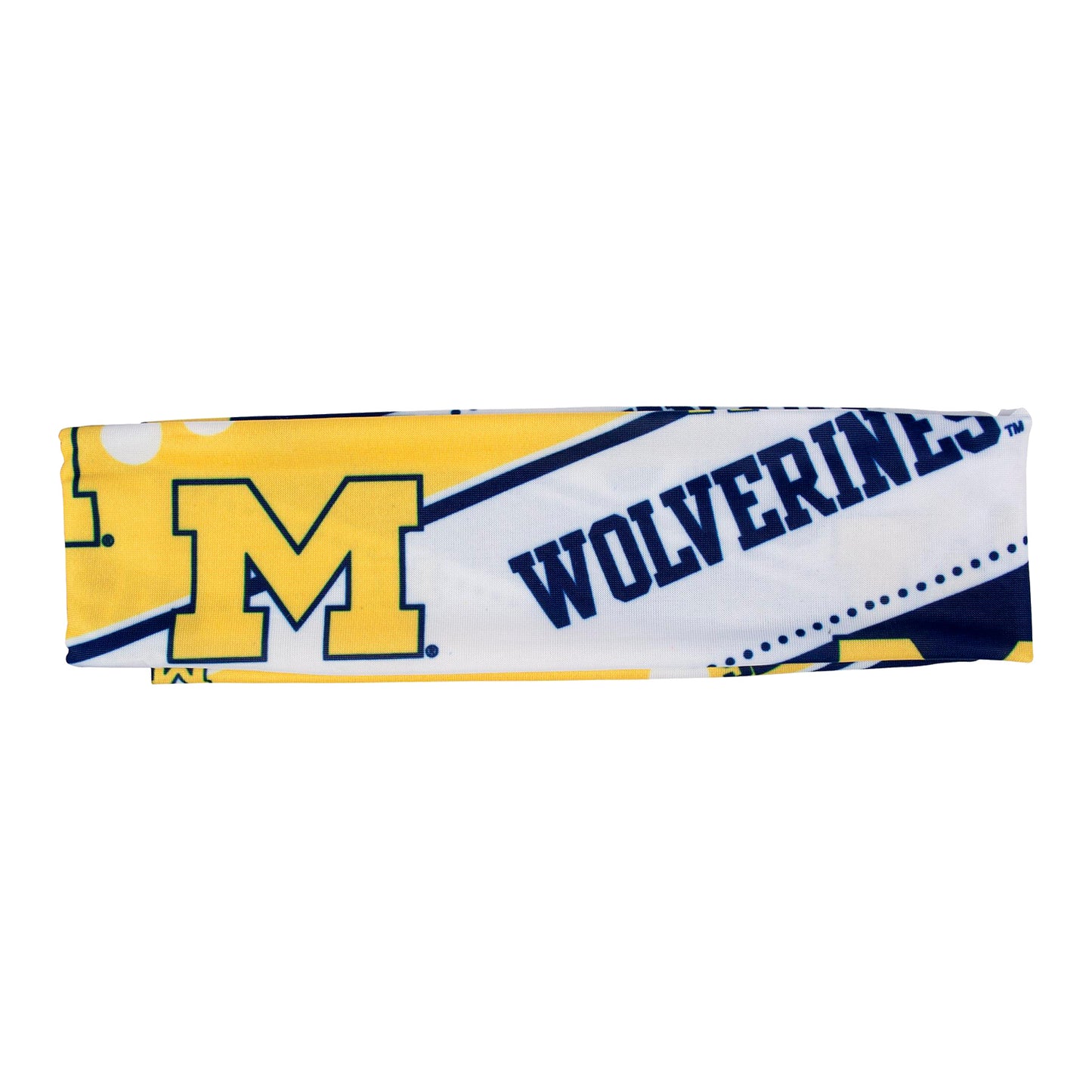 Michigan Wolverines Stretch All Over Headband - Front View