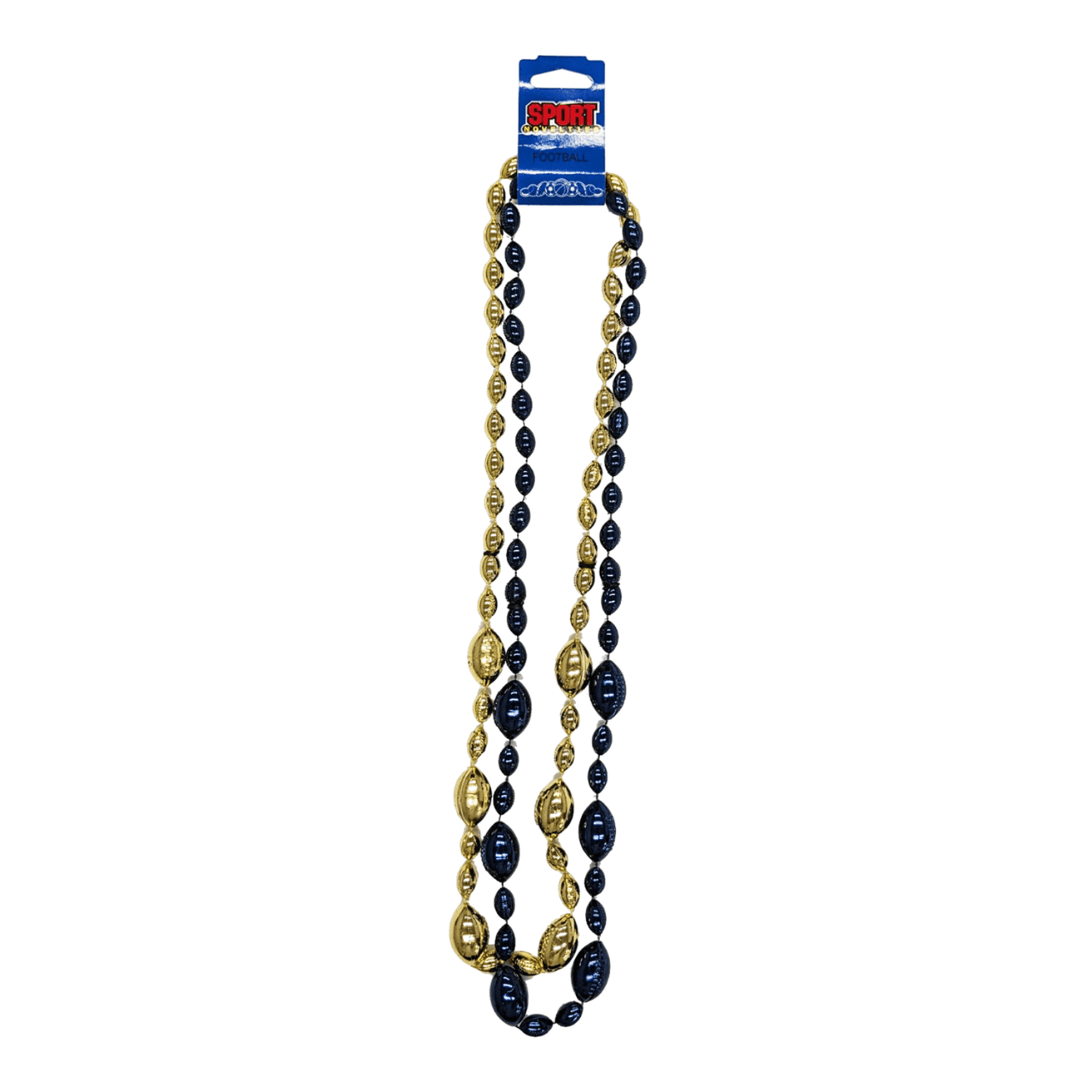 Michigan Wolverines IMC Navy & Gold 38" Football 2-Pack Beads