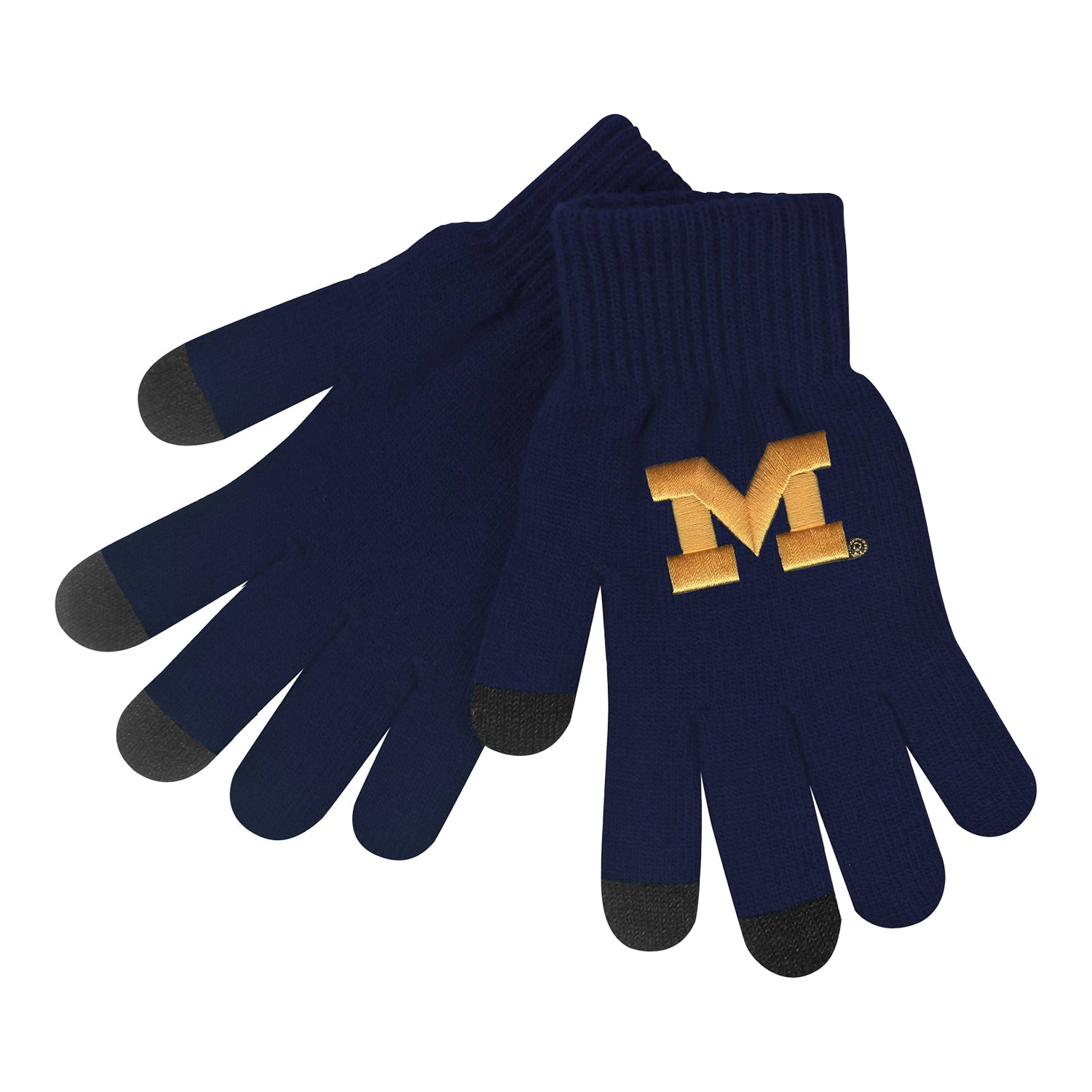 Michigan Wolverines Midweight Gloves - Main View