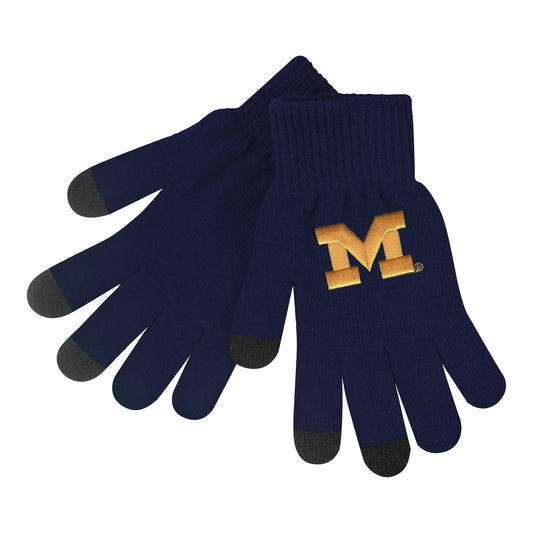 Michigan Wolverines Midweight Gloves - Main View