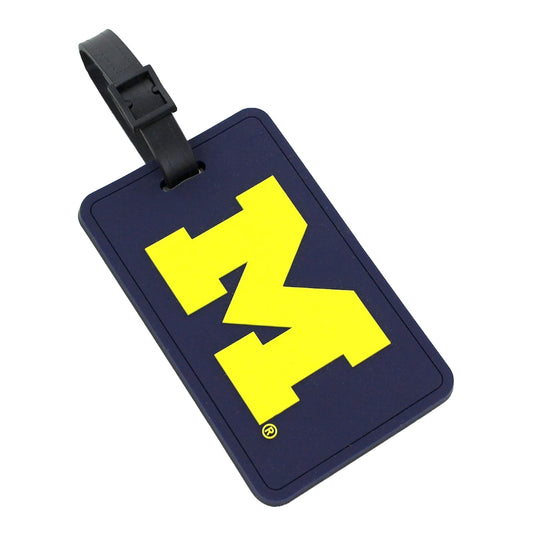 Michigan Wolverines Aminco Luggage Tag - Front View