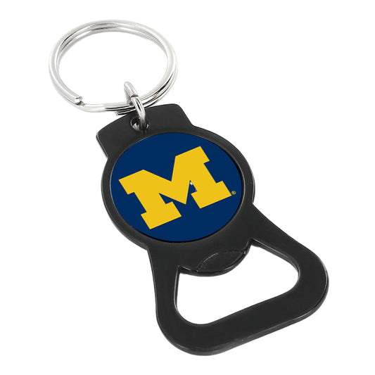 Michigan Wolverines Bottle Opener Keychain