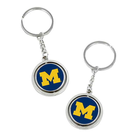 Michigan Wolverines Spinner Keychain