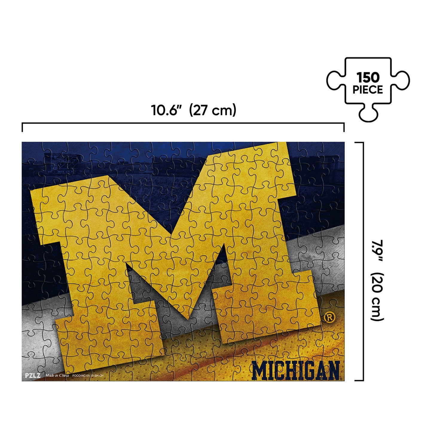 Michigan Wolverines 150 Piece Big Logo Jigsaw Puzzle